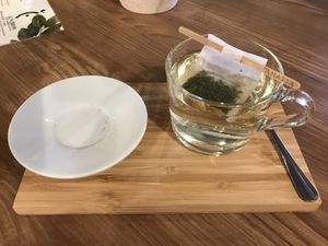 How the herbal tea is served 😊 at Nomas in Macclesfield