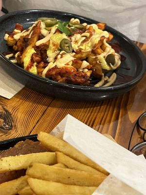 Dirty fries   at Nomas in Macclesfield