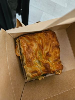 Spinach and feta pastry at Nomas in Macclesfield