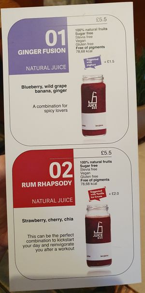 Sugar free drinks at Nomas in Macclesfield