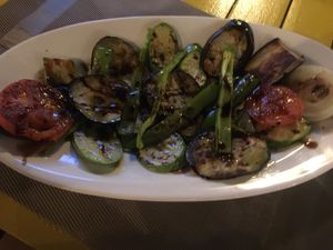 Grilled vegetables  at Hercules in Himare