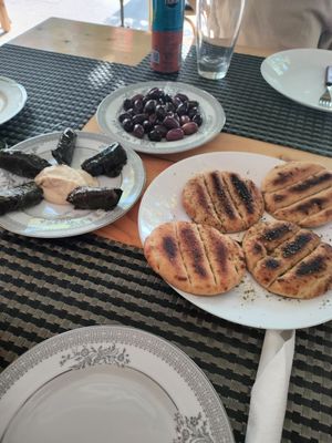 Starters (vegan) at Pheidias Grill House in Olympia