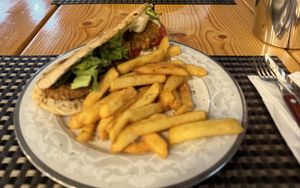 Vegan pita  at Pheidias Grill House in Olympia