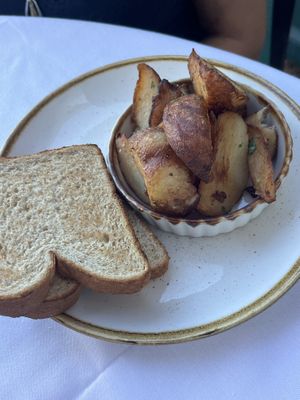 Breakfast Potatoes and Wheat Toast  at Walt Disney World - Trattoria al Forno in Lake Buena Vista