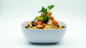 Nachos with homemade Vegan nacho cheese  at Palmer's Nutritious You in Sarasota