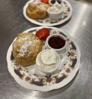 Cream Tea (GF option available) at Willows Tea Room in Barnstaple