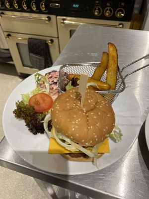 The Ve Burger  at Willows Tea Room in Barnstaple