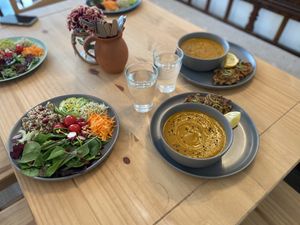 Sweet potato and Ancho Chilli Soup   at Willows Tea Room in Barnstaple