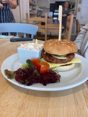 The Ve Burger   at Willows Tea Room in Barnstaple