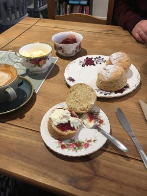 Best cream tea  at Willows Tea Room in Barnstaple