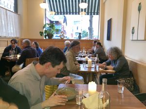 Inside at Moosewood Restaurant in Ithaca