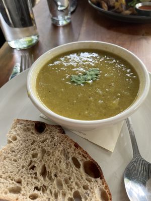 North African split pea soup   at Moosewood Restaurant in Ithaca