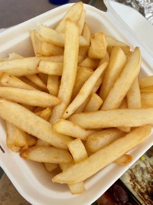 Side of fries at Olives Mediterranean Market and Grill in Gilroy