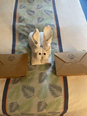 Back on the cruise ship with our treats!  at Piloncillo Panadería in Ensenada