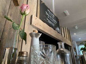 At the table  at The Tal-y-Cafn in Colwyn Bay