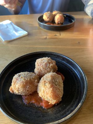 Arancini   at The Tal-y-Cafn in Colwyn Bay