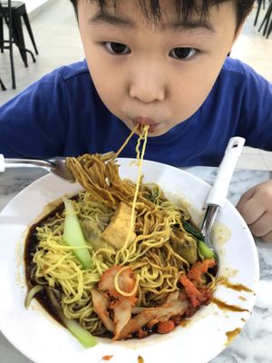 Wanton mee at Veggie 素食 121 in Central Singapore