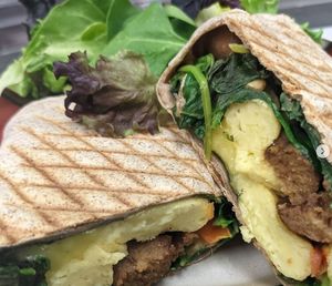 Breakfast wrap, anyone? at Root and Press in Worcester