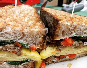 We have a panini press that can take all your favorite vegan ingredients and make wonderful sandwiches! at Root and Press in Worcester