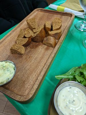 from st patricks day - warm bread!! at Root and Press in Worcester