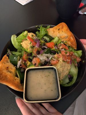 Greens and grains bowl at Root and Press in Worcester