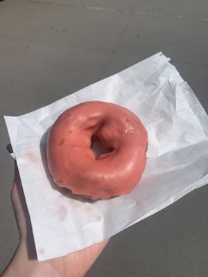 Strawberry doughnut at The Doughnut Project in New York City