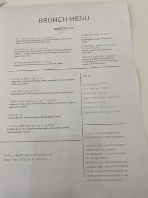 Menu at 269 Vegan in Dunfermline