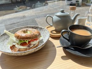 LGBT bagel  at 269 Vegan in Dunfermline