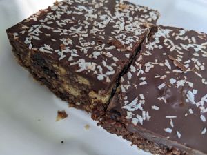 Coconut tiffin at 269 Vegan in Dunfermline