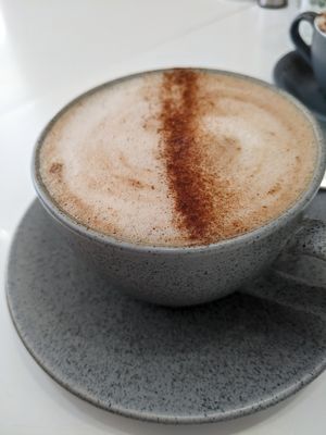 Pumpkin spice latte at 269 Vegan in Dunfermline