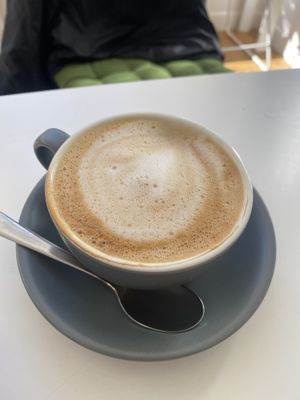 Flat white oat  at 269 Vegan in Dunfermline