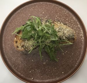 Creamy mushrooms on sourdough toast  at 269 Vegan in Dunfermline