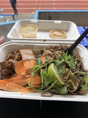 Thai Noodle Salad! Absolutely delicious!  at 269 Vegan in Dunfermline