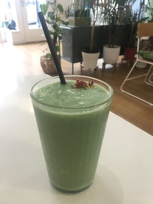 Green pineapple smoothie  at 269 Vegan in Dunfermline