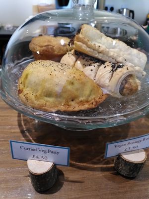 A selection of the savoury pastries at Wee Vegan Bakery in Dunfermline