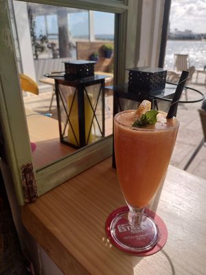 Orange, carrot, ginger ♥
 at MaiMai Surf Bar in Mallorca