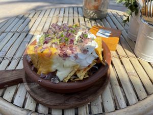 Vegan Nachos (I doubt it was vegan)  at MaiMai Surf Bar in Mallorca