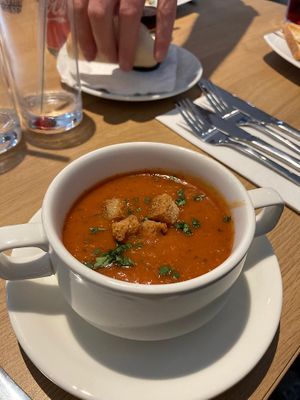 Soup of the day at The Swan in Banton