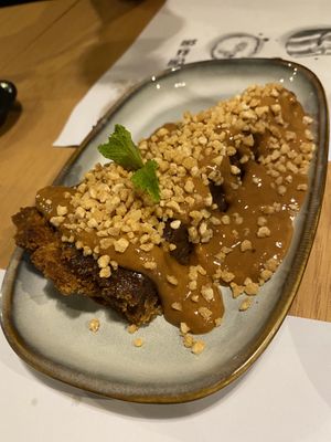  Chocolate Peanut Butter vegan cake  at Chirashi Sushi e Ramen - Maybe closed in Lisbon