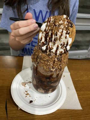 Vegan milk shake  at The Yard Milkshake Bar in Panama City Beach