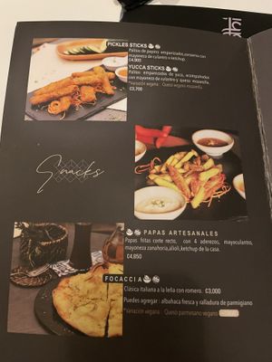 Page 3 menu at Samadhi in San Jose