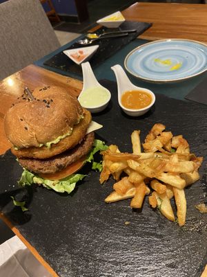 Yucca burger at Samadhi in San Jose