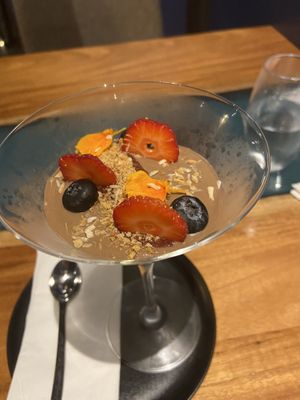 Chocolate mousse (vegan)  at Samadhi in San Jose