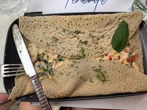 Vegan crepe   at Advans in Tenerife