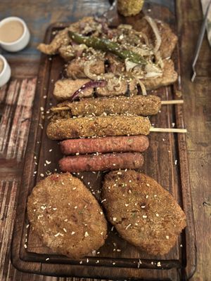 One dish of maybe seven that comes with the sampler, it’s crazy!   at A Coruja in Sao Paulo