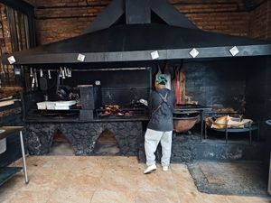The bbq was kinda empty, the tables were full at A Coruja in Sao Paulo