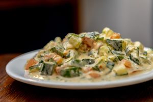 Tahini Salad at Allan's Mediterranean Bar and Grill in Middletown