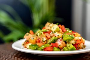 Israeli Salad at Allan's Mediterranean Bar and Grill in Middletown