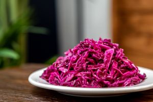 Red Cabbage Salad at Allan's Mediterranean Bar and Grill in Middletown