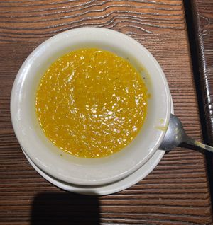 Lentil soup, so good! (Seasonal)  at Allan's Falafel in Chester